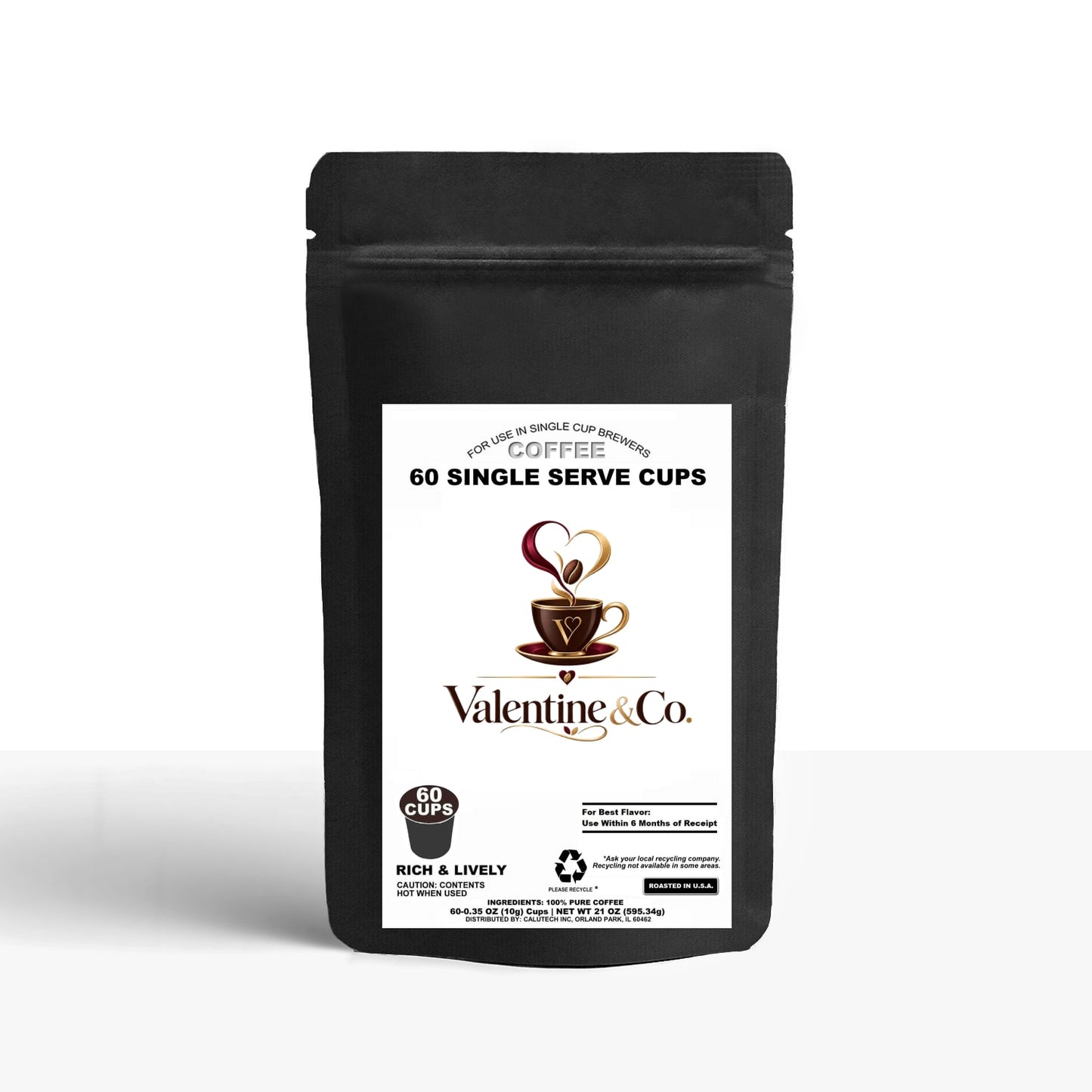 60 Pack Single Serve Coffee Capsules